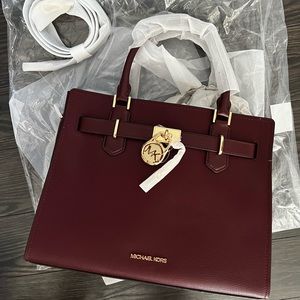 ❌SOLD❌Michael Kors Hamilton Medium Satchel in MERLOT